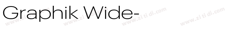 Graphik Wide字体转换